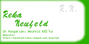 reka neufeld business card